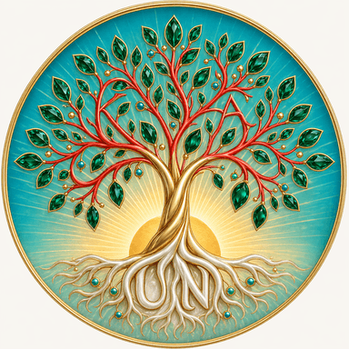 The Philogaia logo: a tree of life with visible roots